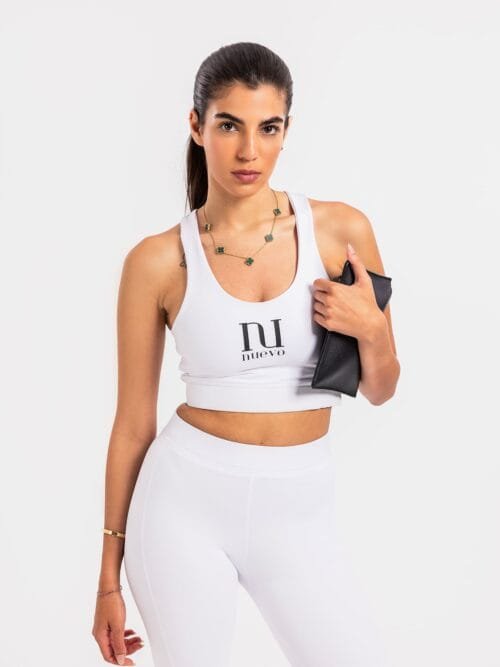 Power Move High Impact Bra – White