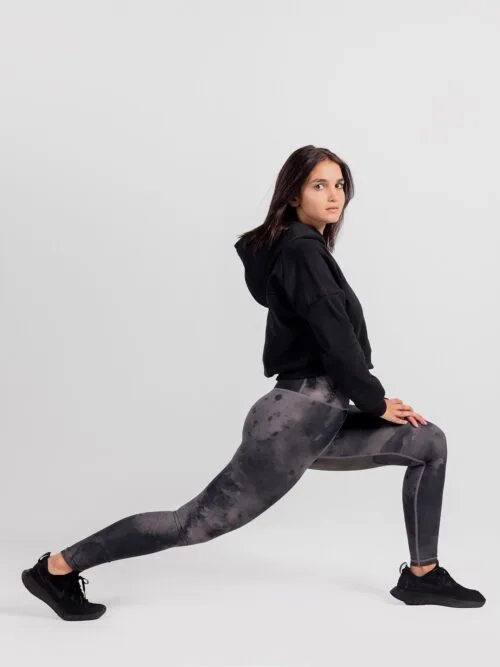 Printed full - length Leggings - Grey