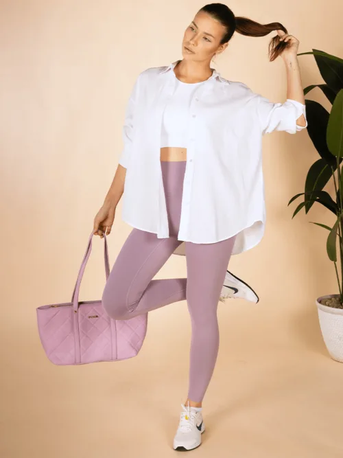 Limited Edition Full Length Leggings - light powder pink